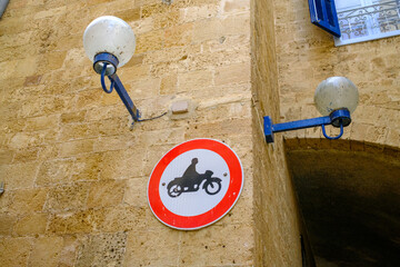 signs, arches, doors in old Jaffa Israel