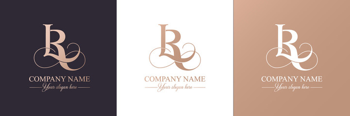 L logo or monogram. L Letters of the alphabet Initials. Beautiful logo design for company branding. Vector illustration.