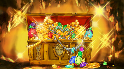 財宝が詰まった宝箱