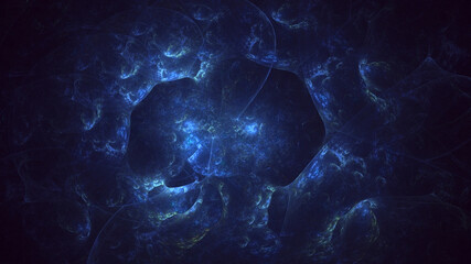 3D rendering abstract multicolor fractal light background