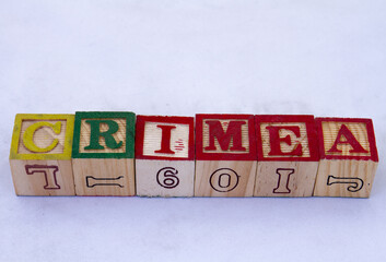 The term CRIMEA displayed visually