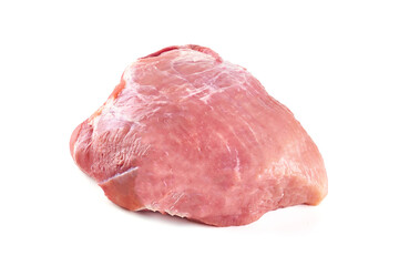 Fresh pork meat, isolated on white background. High resolution image.