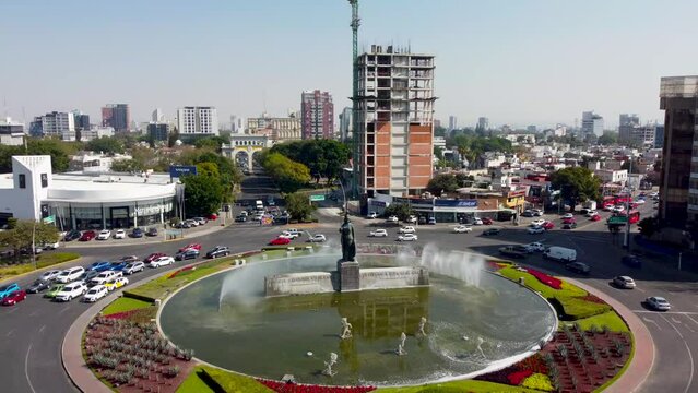 Glorieta Minerva of Guadalajara in the day