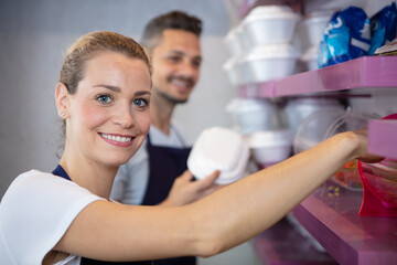team is manufacturing ice cream