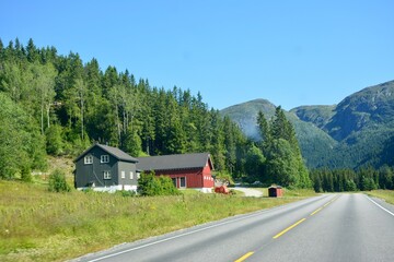 country road in the mountains