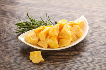 Pieces of delicous parmesan cheese