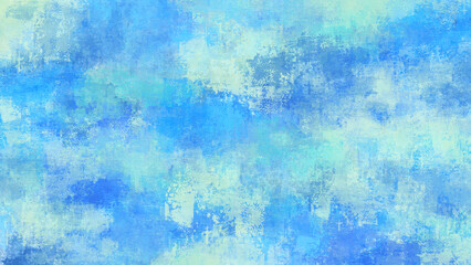 青の油彩、グランジ背景素材