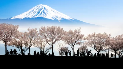 Photo sur Plexiglas Kilimandjaro Environmental concept. Blending Japan images with watercolor techniques in photoshop.
