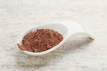Natural organic cocoa powder for culinary
