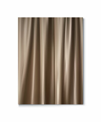 3d realistic vector background. Golden flowing fabric texture.