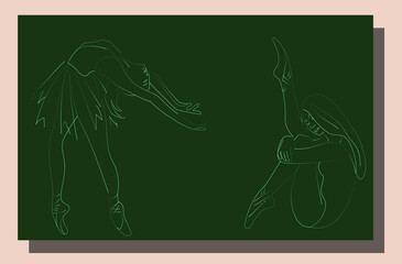 drawing of a blackboard