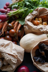 natural organic vegetables photos out of focus, Marche Marketplace.