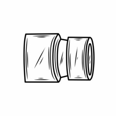 increaserpipe connection icon illustration design