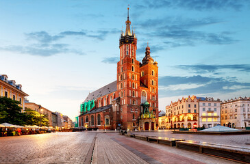 Naklejka na ściany i meble Krakow Market Square, Poland