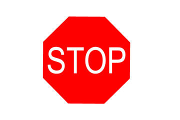 Vector Sign Stop Icon Road Sign Traffic Sign Symbol 