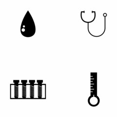 Fototapeta premium Medical Line Icon For Designers And Developers. Icons Of Health Healthcare Medical Bandage Breakup Broken Heart Medical Vector