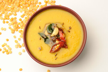 yellow daal tadka, toor daal