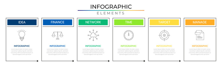 Roadmap timeline infographic idea concept design vector with icons. Business plan journey network project template for presentation and report.