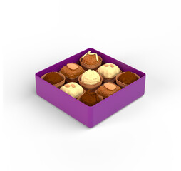 Eid Chocolate Box From The Right Side 