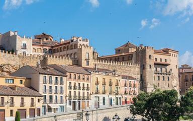 Obraz premium The medieval town of Segovia, one of the most beautiful towns in Spain
