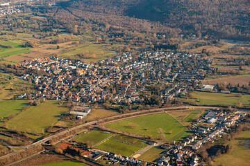 Karlsruhe und Umgebung aus der Luft