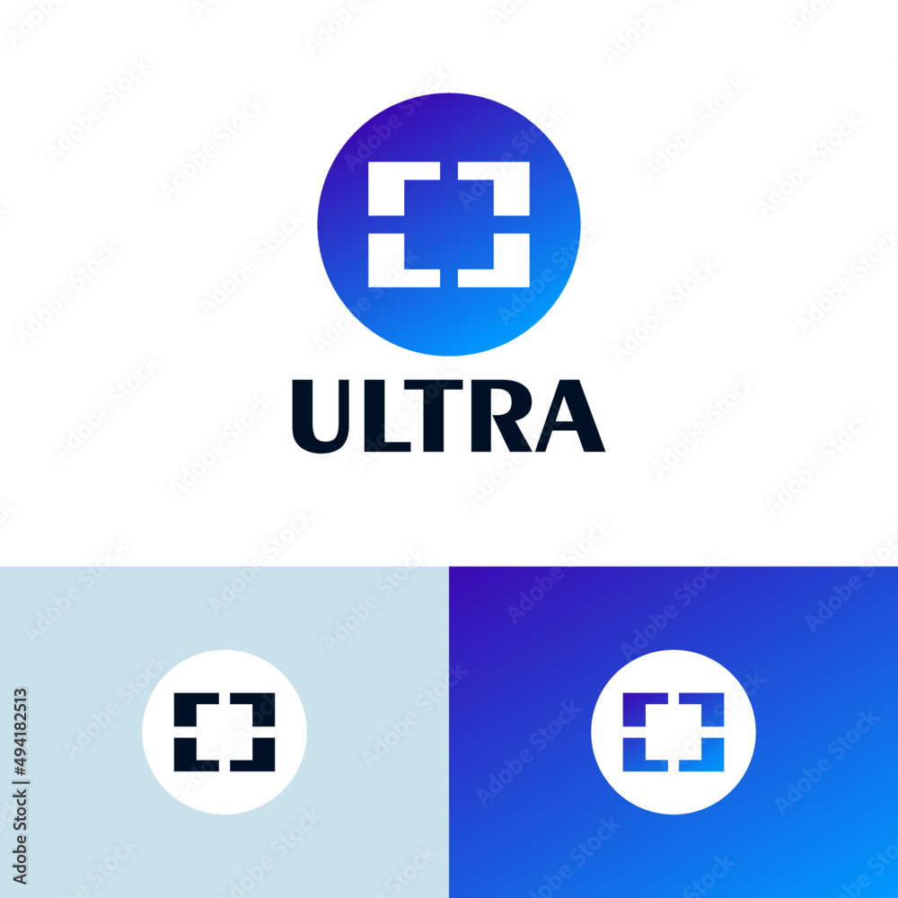 Poster System code logo design concept.  Blockchain data company brand logomark illustration. Can representing crypto, metaverse, connect, network, future, virtual.