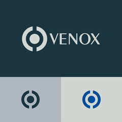 Circular signallogo design concept. Program logomark illustration. Can representing tech, data, fintech, vpn, protect.