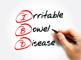IBD - Inflammatory Bowel Disease, acronym health concept background