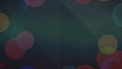 Black Pyramid Triangle Background Bright Color Bokeh Abstract 3d Illustration