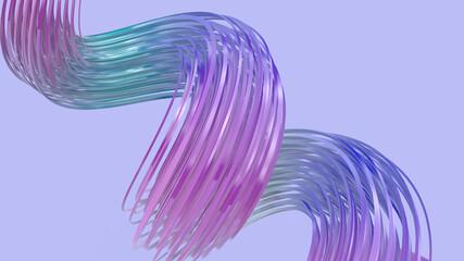 Modern beautiful 3d background with  candy spiral. Trendy cute design . Pastel colors.