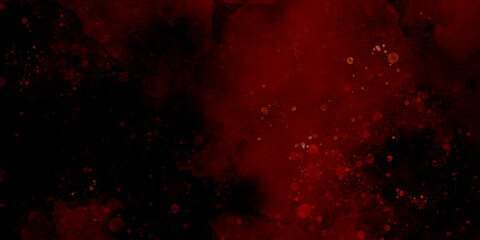 Red grunge texture and Old wall texture cement black red background abstract dark color design are light with white gradient background.	
