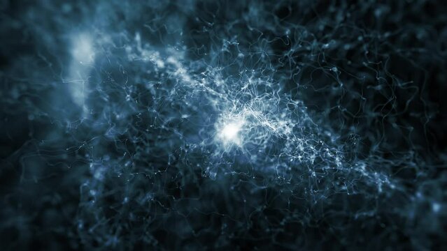 Abstract Neuron And Synapse Microscope Background Fx/ 4k animation of an abstract science background of brain cerebral activity with neurons and synapse cells seamless looping