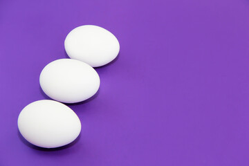 white decorative festive easter eggs