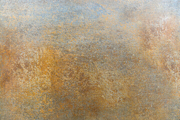 Rusty metal surface texture background with corrosion and cracks
