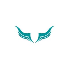 wing logo template vector icon illustration