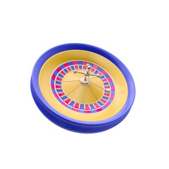 3d render illustration of roulette. Modern trendy design. Simple icon for web and app. Isolated on white background.