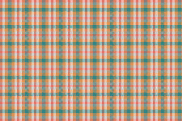 Tartan plaid pattern with texture and retro color. Vector illustration.