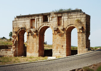 Fototapeta na wymiar Arch of Modestus at Patara - Lycia, Turkey 