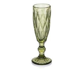 Empty colored glass, tumbler, shot glass for drinks isolated on white background. Ware for bar, restaurant, pub, cafe.