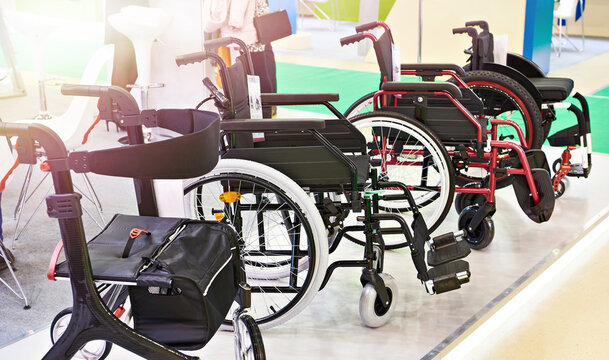 Wheelchairs for people in store