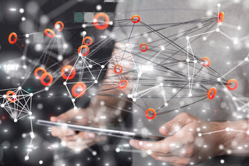 conference Digital Network and data concept 3d