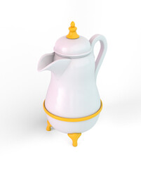 Arabic Coffee Pot From The Right Side 