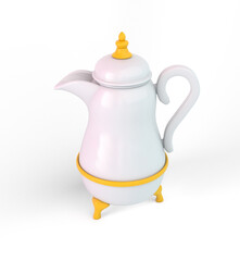 Arabic Coffee Pot From The Right Side 