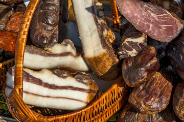 Bacon and dried meat