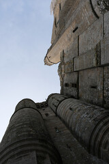 Rocket island, famous sanctuary abbey Monastery fortress Mont Saint Michel in Normandy, France....
