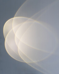 Abstract element light from sunset projection lamp decoration for interior cafe design. Modern...