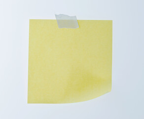 Note paper on white background