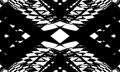 Fototapeta na wymiar black pattern for design with optical illusion creative book cover