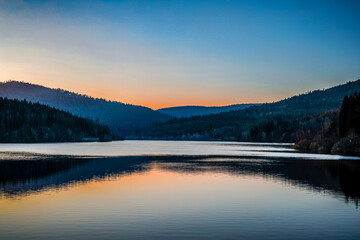 Schwarzenbach-Talsperre bei Forbach im nördlichen Schwarzwald