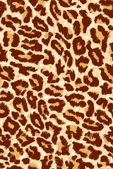 Leopard skin texture. Vector pattern